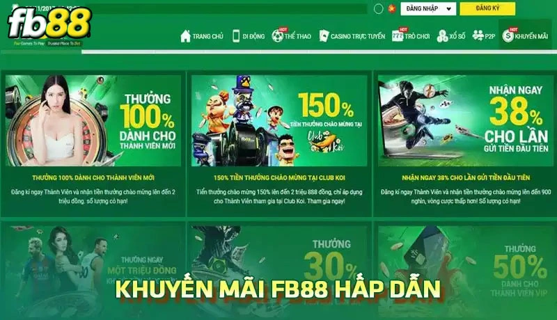 Khuyến mãi Fb88 cực hấp dẫn